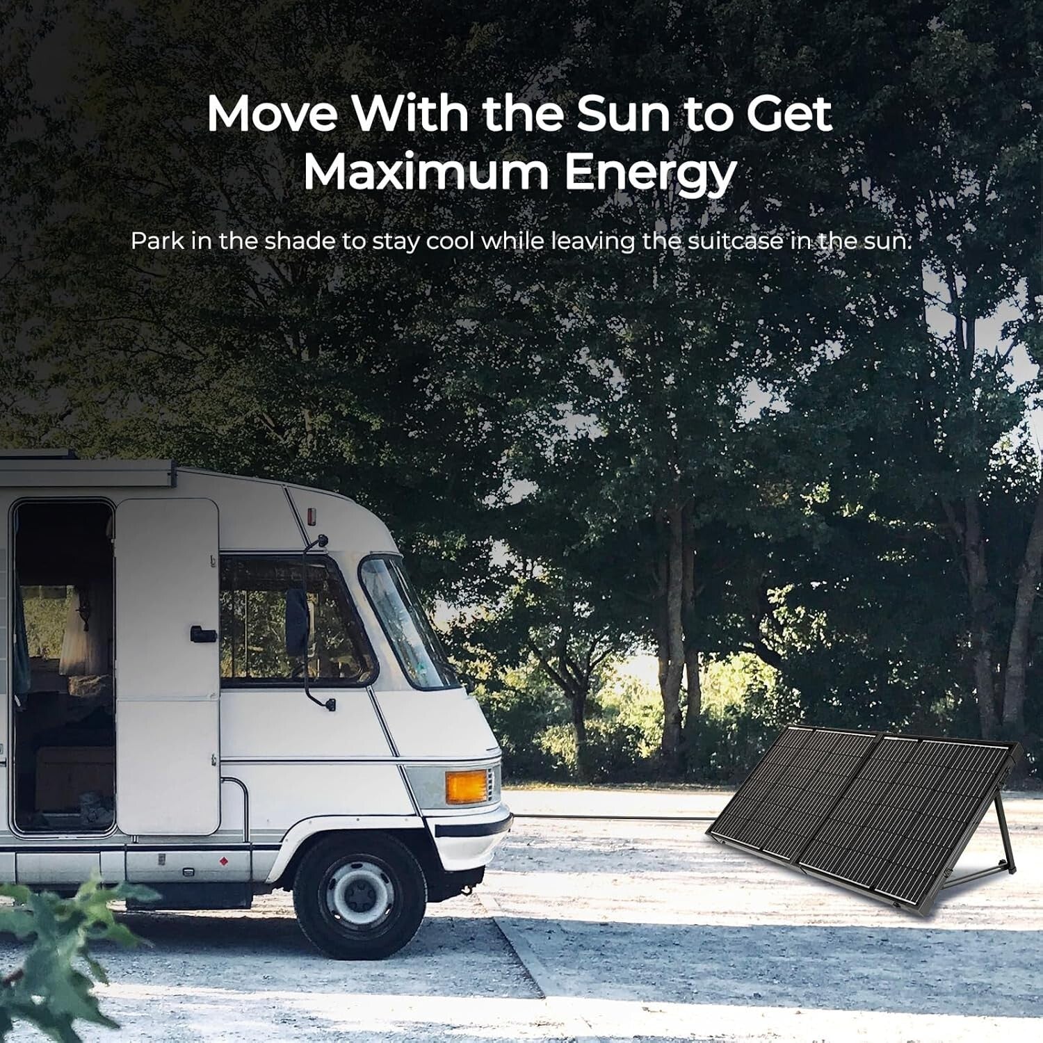 Waterproof 100W Solar Suitcase with 20A Controller - Ideal for Camping Trips