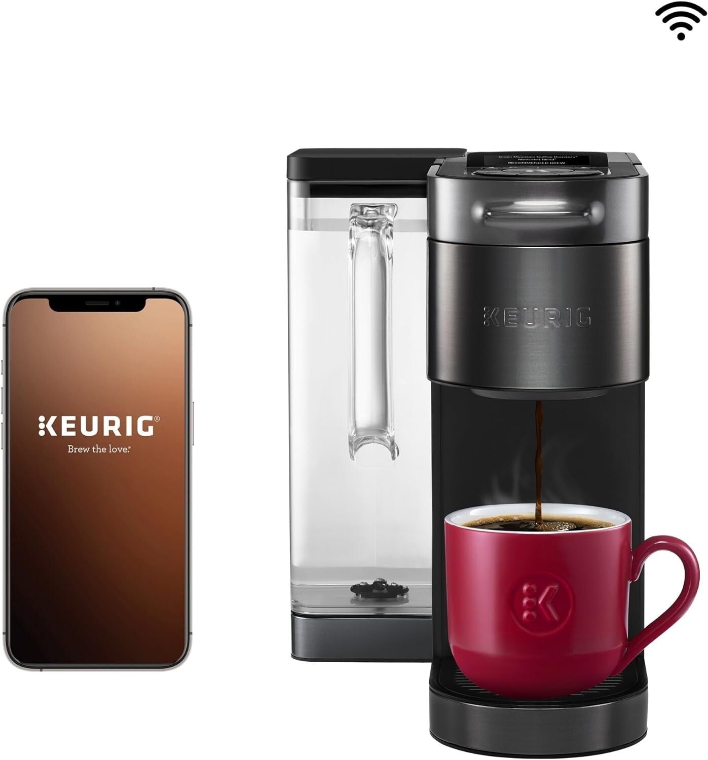 Modern Black K-Cup Pod Brewer with MultiStream Technology for Ultimate Flavor