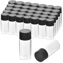 Load image into Gallery viewer, Durable 40ML Glass Vials with Screw Caps - Leakproof &amp; Lightweight - 100 Pack