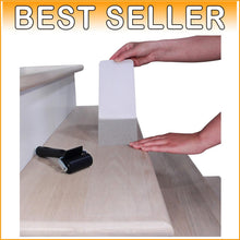 Load image into Gallery viewer, Safe &amp; Stylish 32x4 Non-Slip Stair Treads - 15 Clear Adhesive Strips