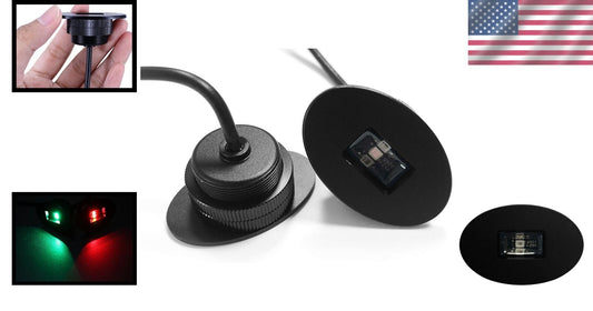 Durable Marine LED Navigation Lights for Boats - Easy Flush Mount Installation