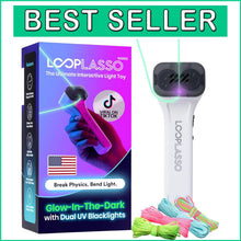 Load image into Gallery viewer, Rechargeable Glow-in-the-Dark String Shooter with UV Blacklight Toy for All Ages