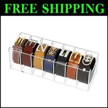 Load image into Gallery viewer, Compact Acrylic Belt Organizer for Large Buckles - Stylish Storage Solution