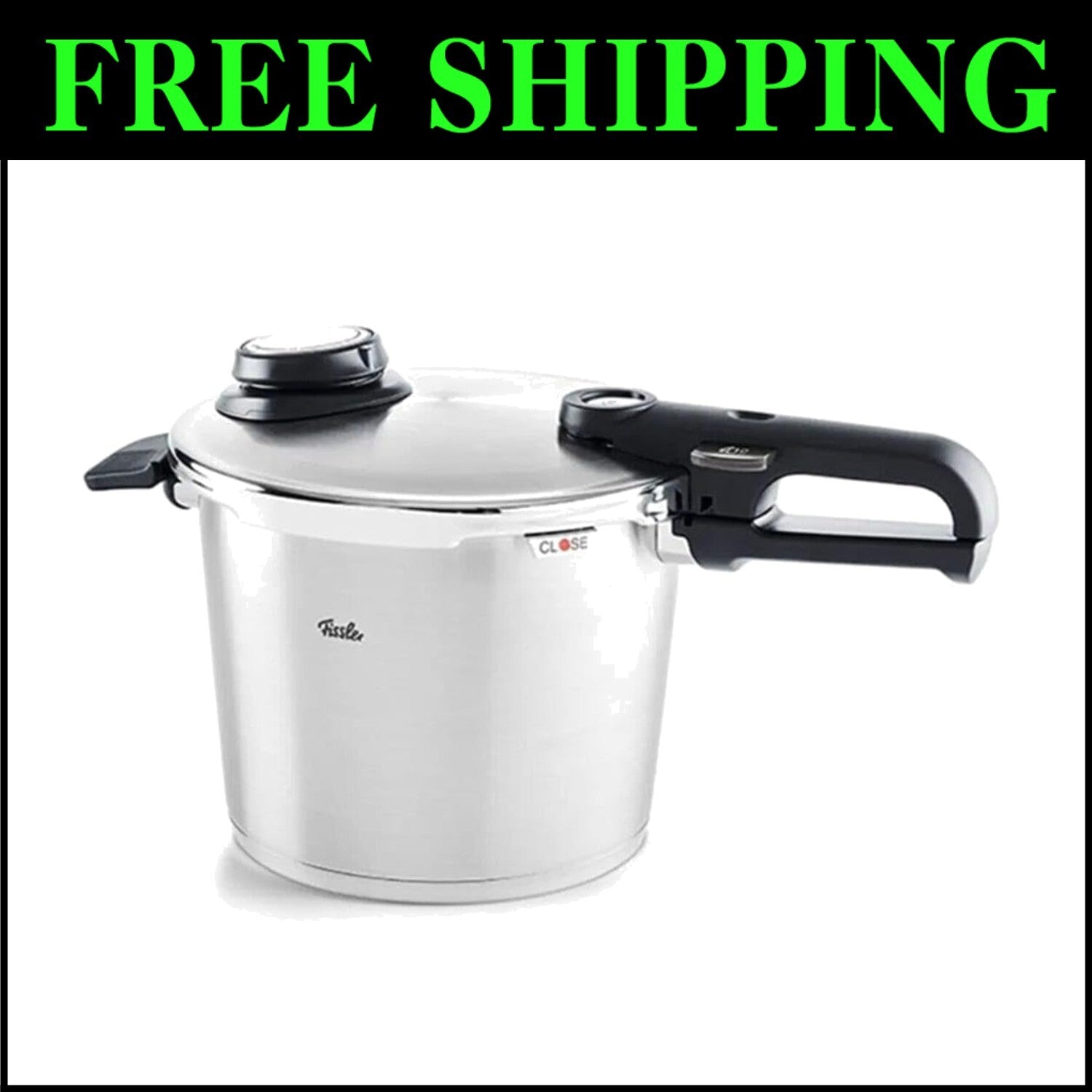 6.3 Quart Stainless Steel Pressure Cooker with Steamer Insert & Touch Control