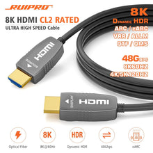 Load image into Gallery viewer, Ultra High-Speed 48Gbps HDMI Fiber Optic Cable for 8K Gaming &amp; Home Theater