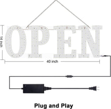 Load image into Gallery viewer, High Visibility LED Open Sign 40" x 14" - Ideal for Shops, Offices &amp; Restaurants