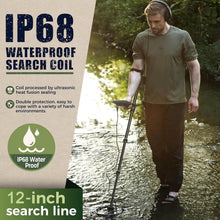 Load image into Gallery viewer, Sturdy Waterproof Metal Detector for Treasure Hunting: Adjustable 19"-59" Length