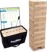 Load image into Gallery viewer, 56-Piece Life-Size Tumbling Timber Game - Indoor/Outdoor Fun for Kids and Adults