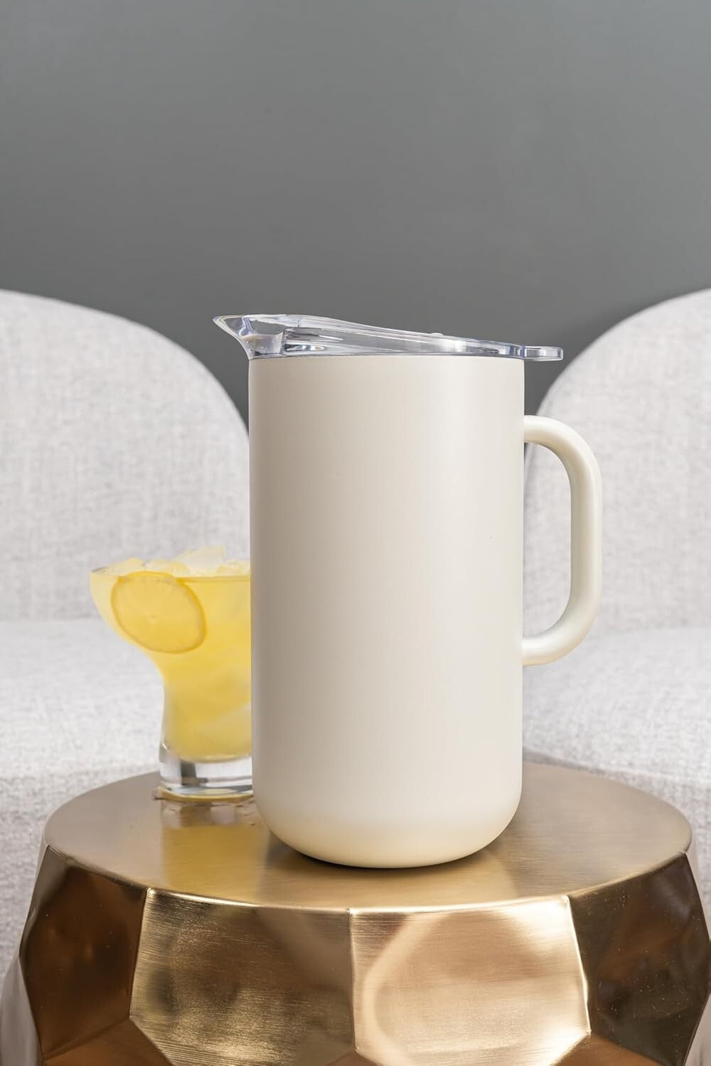 Elegant 2L Copper-Lined Pitcher for Hot & Cold Beverages - Leak-Proof Design