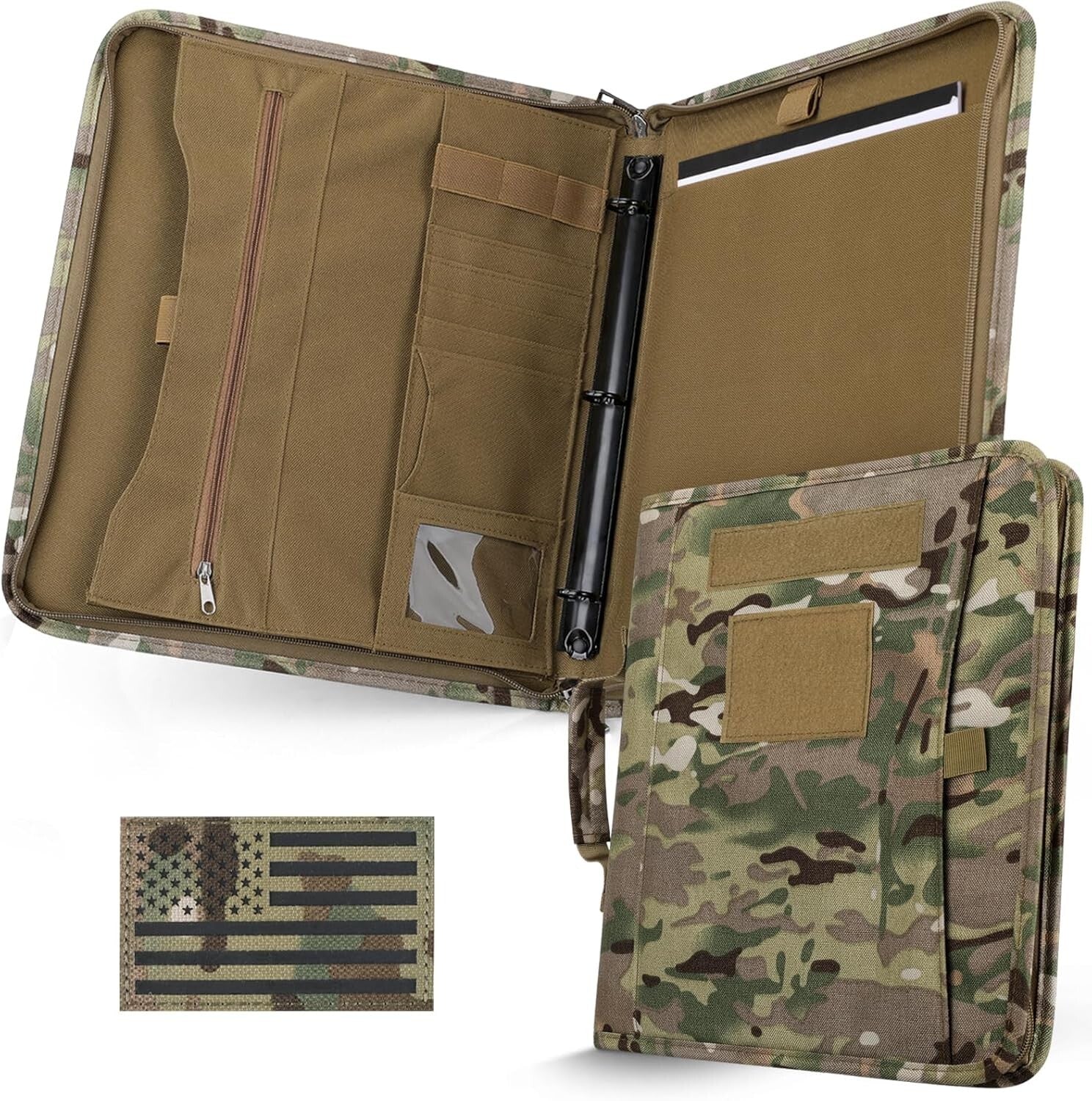 Versatile Tactical Notebook with Zipper Closure - Ideal for Outdoor Adventures