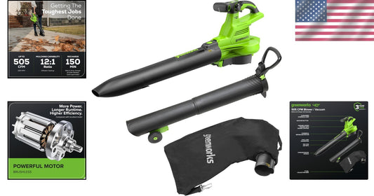 Ergonomic 40V Brushless Leaf Blower - 3-Year Protection, Ultimate Debris Cleanup