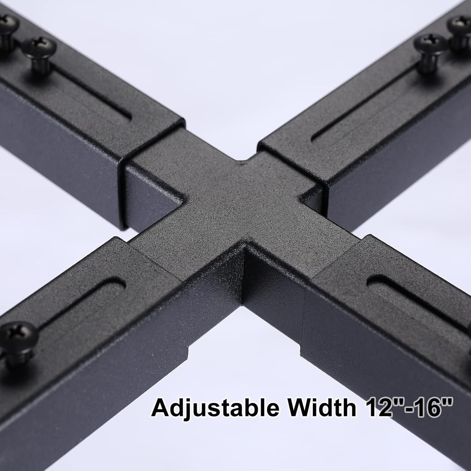 2 Pack Adjustable Metal Plant Stands for Large Planters, Heavy Duty 300 lbs