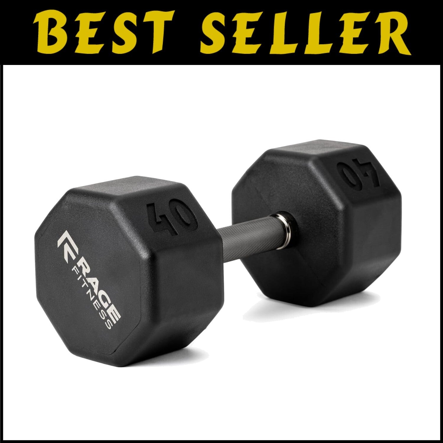 Premium 40 lb Octo Dumbbell with Non-Slip Handle - Strength Training Essential