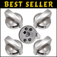 Load image into Gallery viewer, Durable 5-Pack Burner Control Knobs for GE, Kenmore &amp; Hotpoint - Easy Install