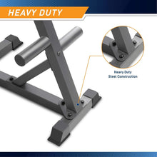 Load image into Gallery viewer, Heavy-Duty Olympic Weight Plate Tree for 2-Inch Plates - Space Saving Rack