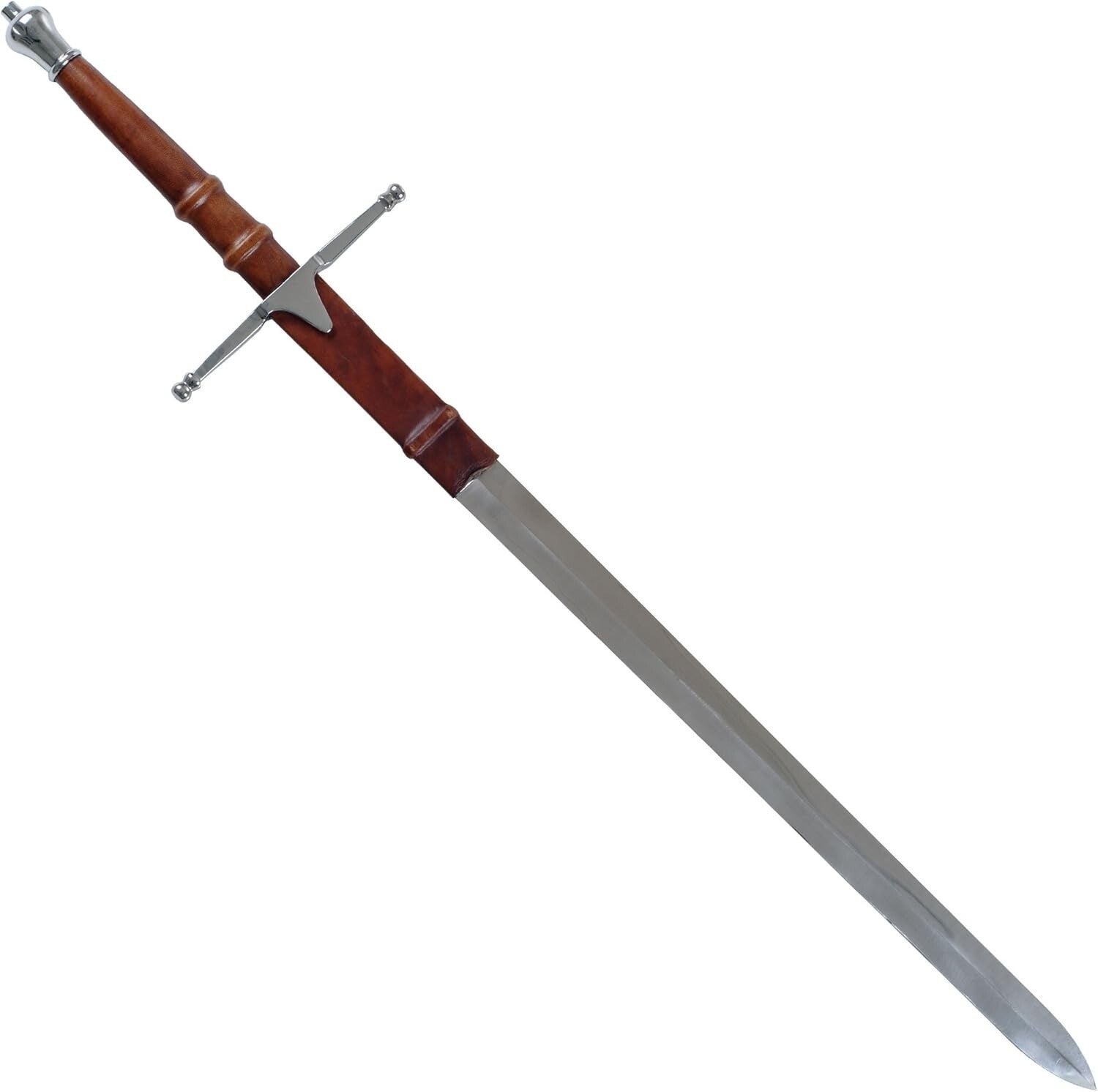 Stainless Steel Braveheart Sword with Leather Sheath - Perfect for Cosplay