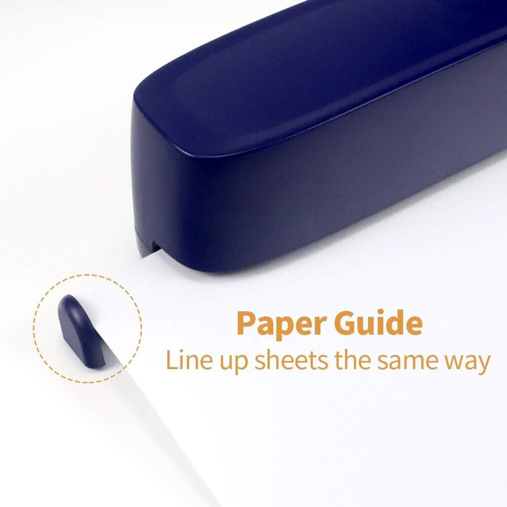 Fast Electric 3 Hole Punch - 20-Sheet Capacity, Effortless Paper Management