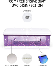 Load image into Gallery viewer, Modern UV Sanitizer Box – Keep Phones &amp; Jewelry Germ-Free with Auto-Off Safety