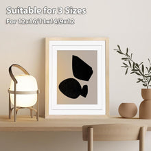Load image into Gallery viewer, Natural Finish 12x16 Wall Frames with Mat - Ideal for Home Display, Set of 4