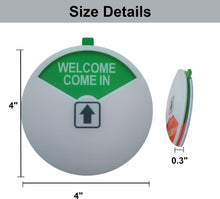 Load image into Gallery viewer, 6-Pack Acrylic Privacy Signs: Welcome, In a Meeting, Out of Office - Easy Mount