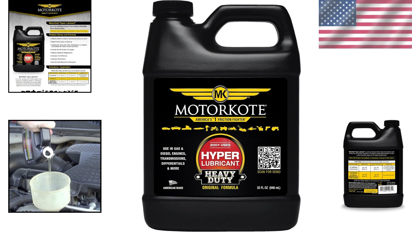 Engine Oil Additive, 32oz – Multipurpose Hyper Lubricant for Ultimate Protection