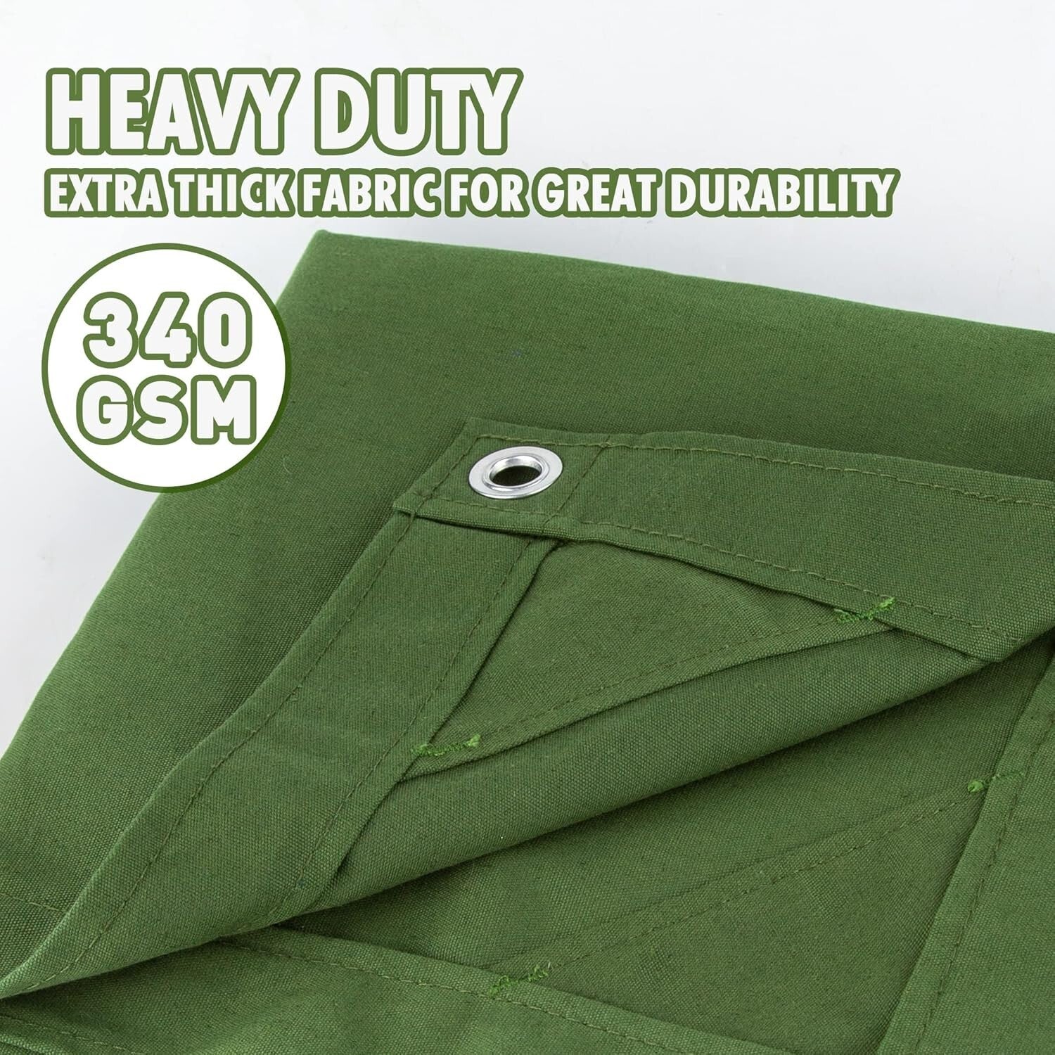 Heavy Duty 12'x20' Tarp with Reinforced Corners - Ideal for Camping and Canopy