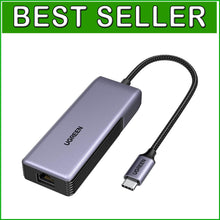 Load image into Gallery viewer, Aluminum USB C to Ethernet Adapter with Thermal Design - Reliable 5Gb Connection