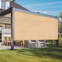 Load image into Gallery viewer, Waterproof 90% UV Protection Sun Shade Cloth with Grommets - 16' x 20' Wheat