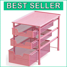Load image into Gallery viewer, Compact 3-Tier Sliding Basket Organizer for Easy Access - Perfect for Kitchens