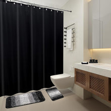 Load image into Gallery viewer, 24-Piece Luxury Bathroom Set with Waterproof Shower Curtain &amp; Rugs - Black/White