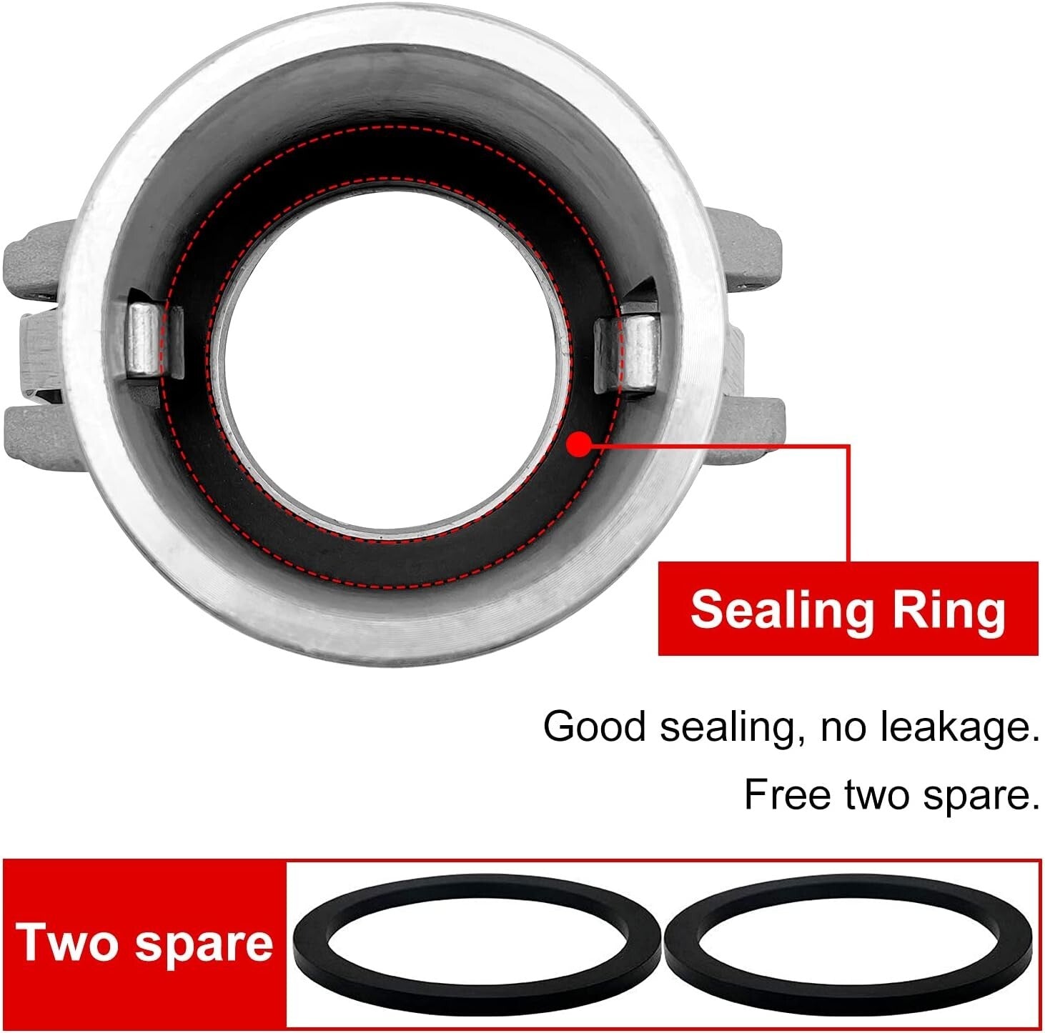 4" Aluminum Camlock Hose Fittings - 2 Pack with Gasket - Quick Connect Solution