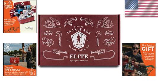 Water-Resistant Mystery Tackle Box Elite Kit - Perfect Bass Fishing Essentials