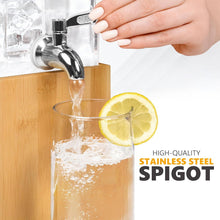 Load image into Gallery viewer, Versatile Acrylic Beverage Dispenser with Stainless Steel Spigot - 1.25 Gallons