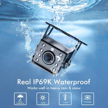 Load image into Gallery viewer, IP69 Waterproof 2-Channel Backup Camera with 7-Inch HD Display &amp; Wide Angle Lens