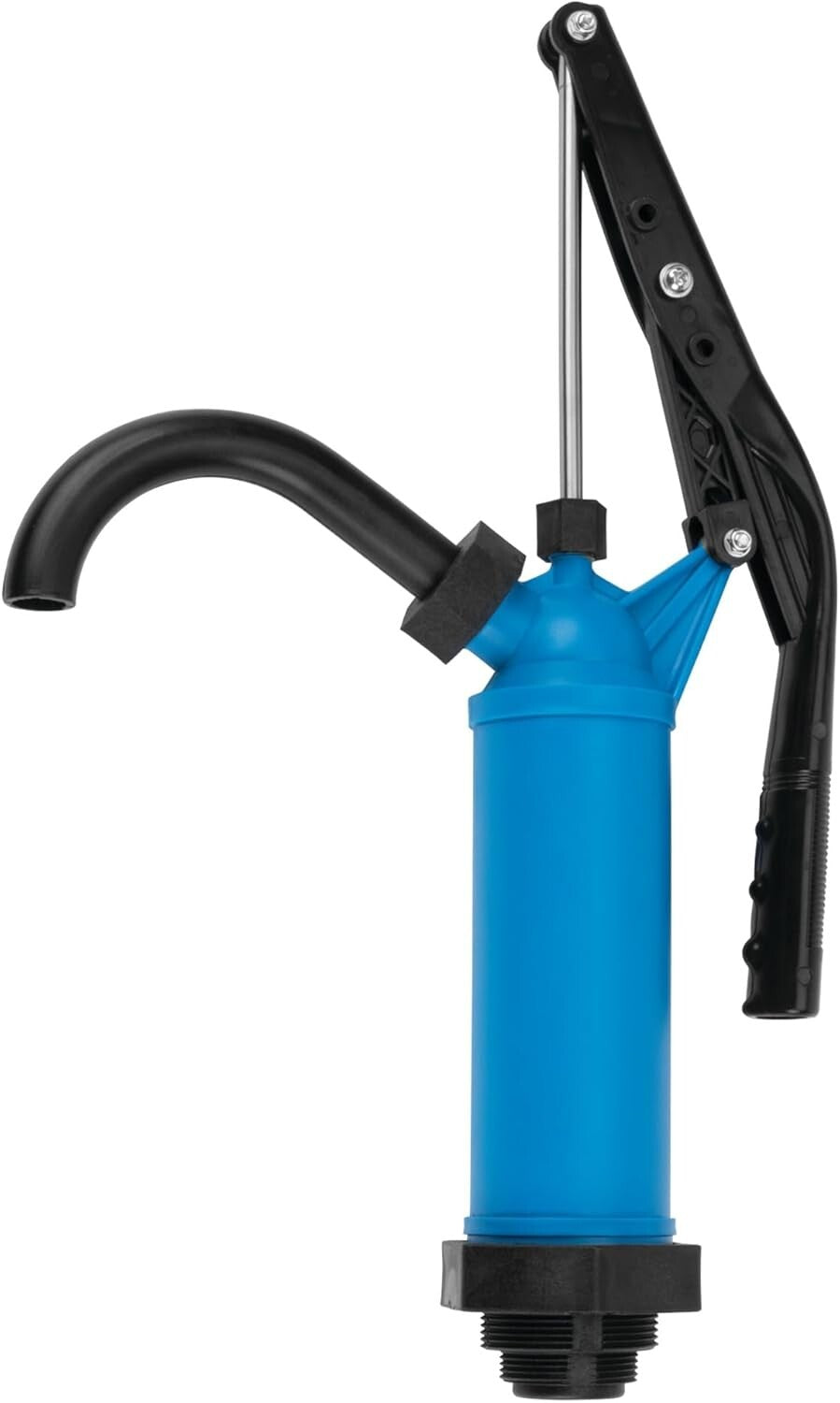Ergonomic Blue Barrel Pump for 15 to 55 Gallon Drums - Dispenses 9 Oz per Stroke