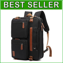 Load image into Gallery viewer, Stylish 17.3-Inch Laptop Bag - 3-in-1 Backpack &amp; Briefcase for Work Travel