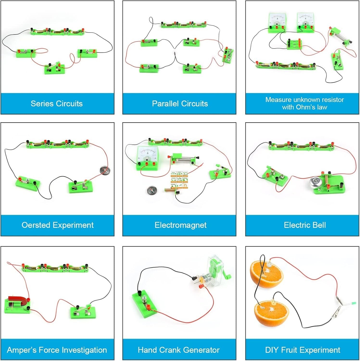 Electric Circuit Learning Kit for Kids 8-16 - Fun Magnetism Experiments Included