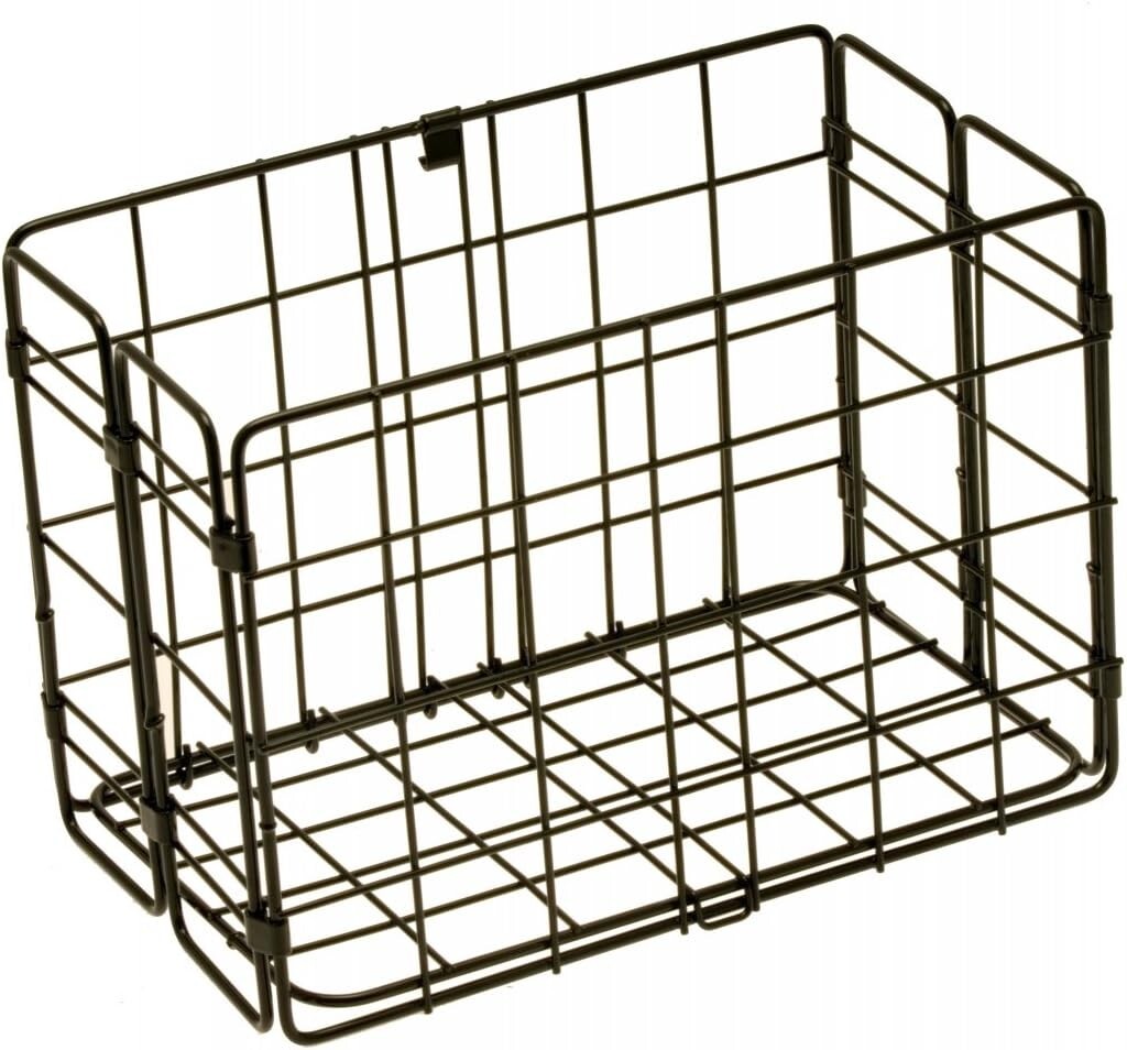 Durable Folding Rear Bicycle Basket - Lightweight Steel & Compact Design