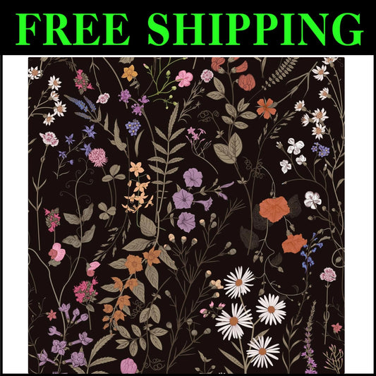 Premium Stain Resistant Floral Peel & Stick Wallpaper - Perfect for DIY Lovers