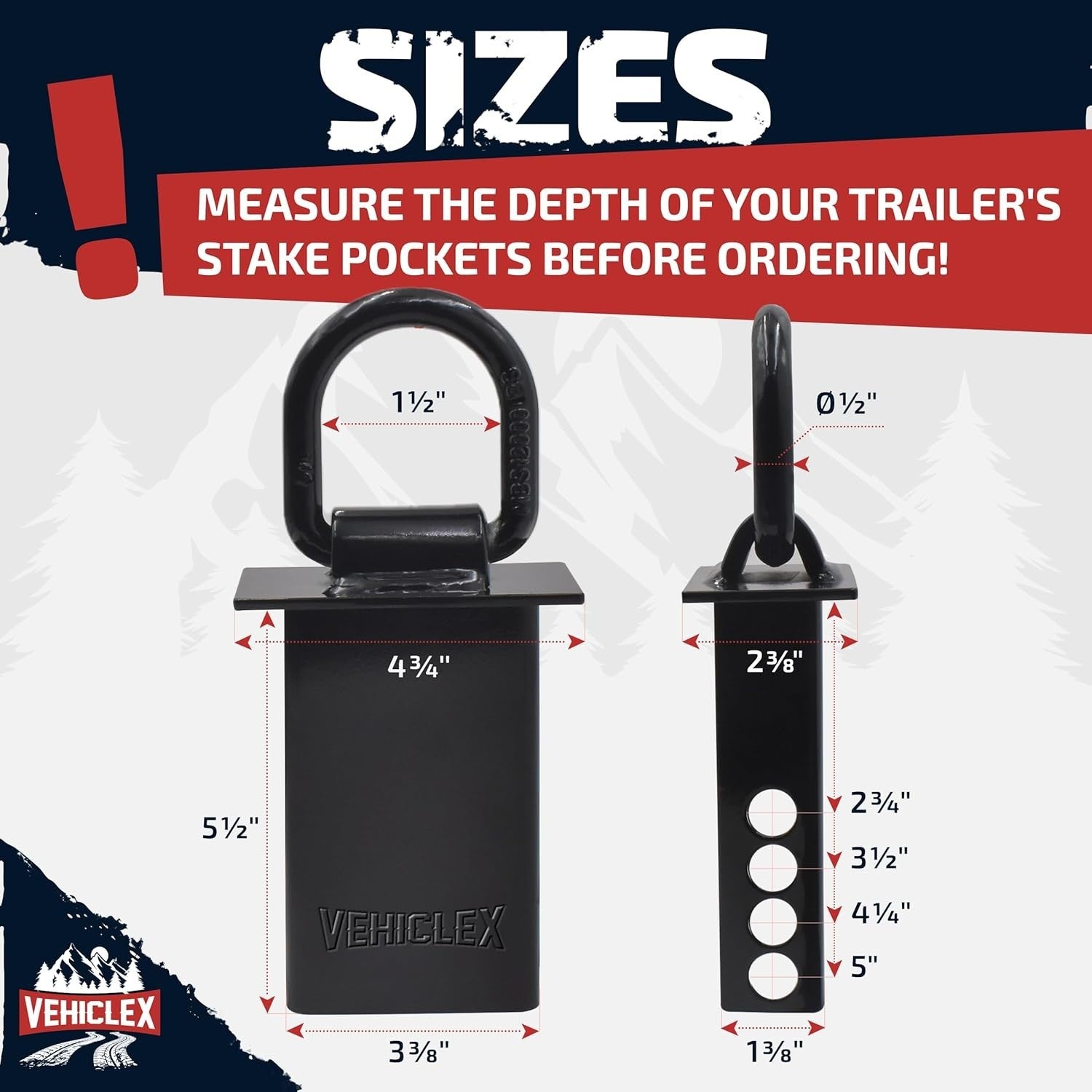 4-Pack Premium Galvanized Steel D Rings with 12,000 lb Strength for Cargo Safety