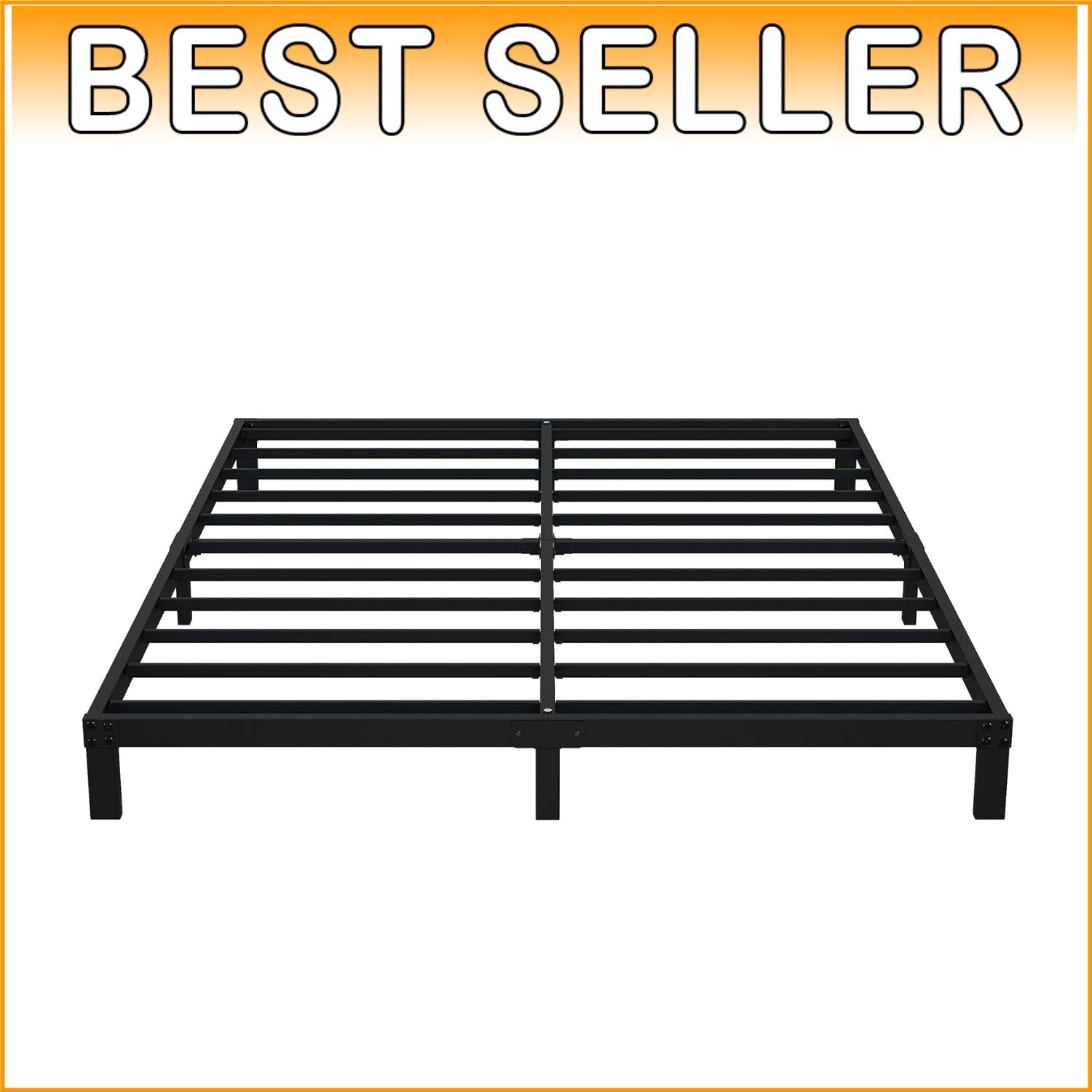 Elegant & Sturdy 7-Inch Full Bed Frame - Squeak & Scratch Resistant Design