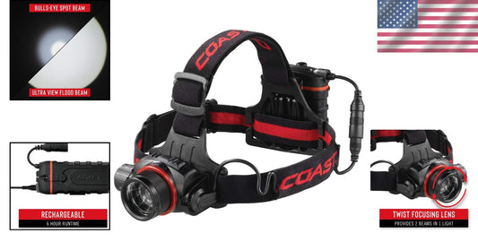 800 Lumen Rechargeable Headlamp - Durability & Brightness for Outdoor Adventures
