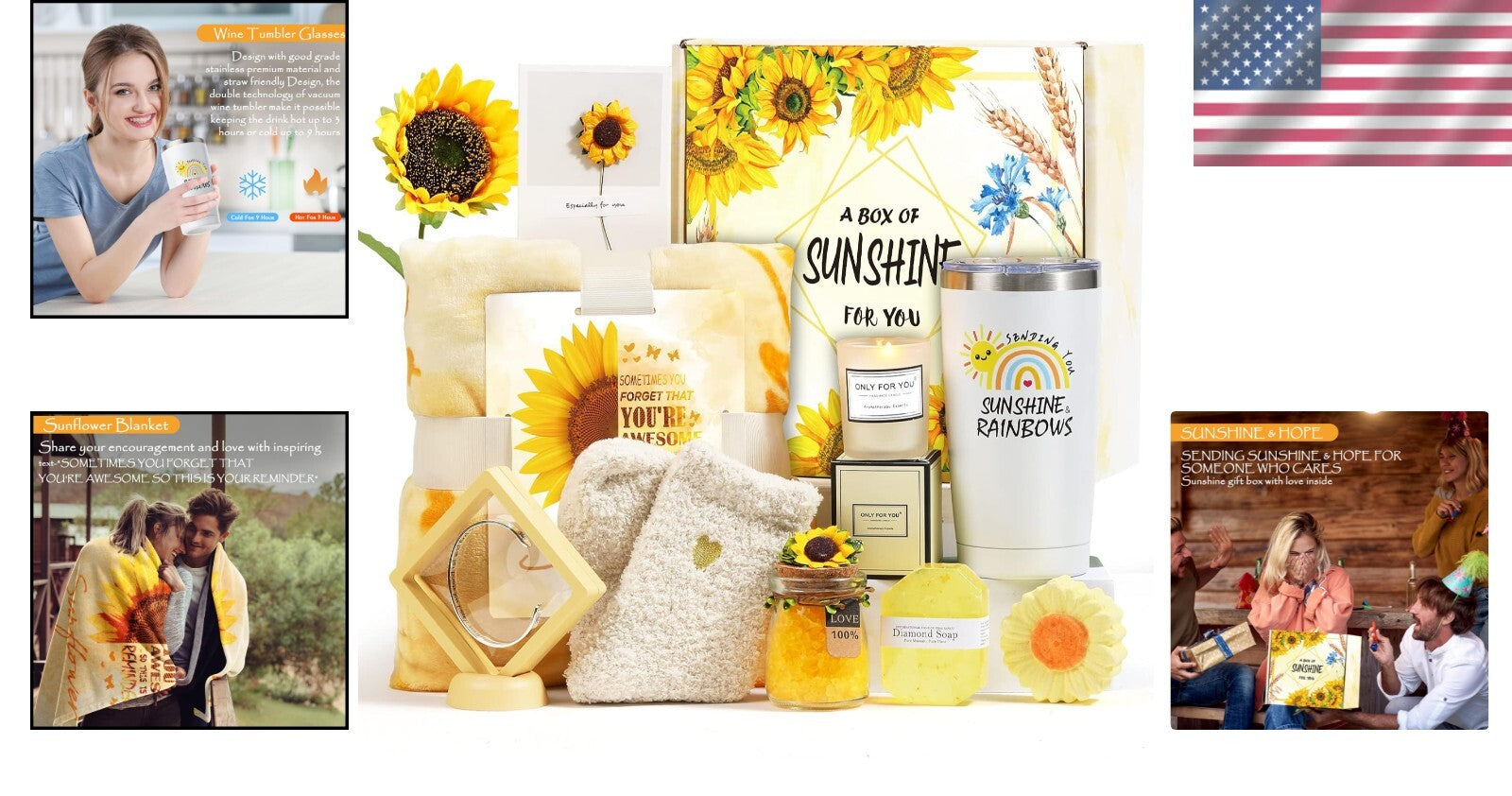 Unique Spa Gift Set for Her - 10 Pieces of Floral Relaxation Essentials