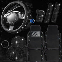 Load image into Gallery viewer, Universal Fit Bling Car Mat Accessories - Stunning Rhinestone Steering Cover