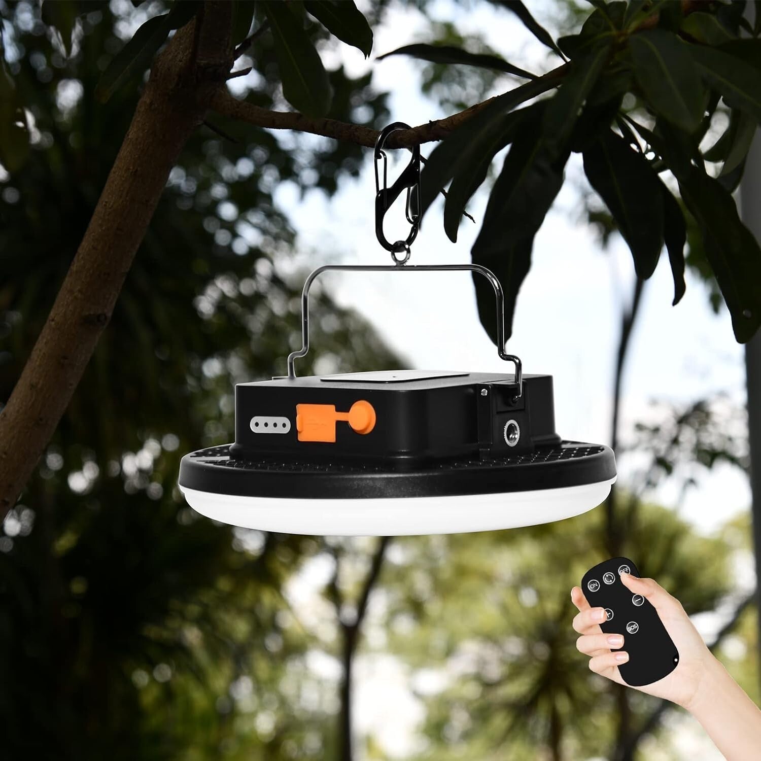 Portable 3000LM LED Camping Light with 16500mAh Battery – Emergency Brightness