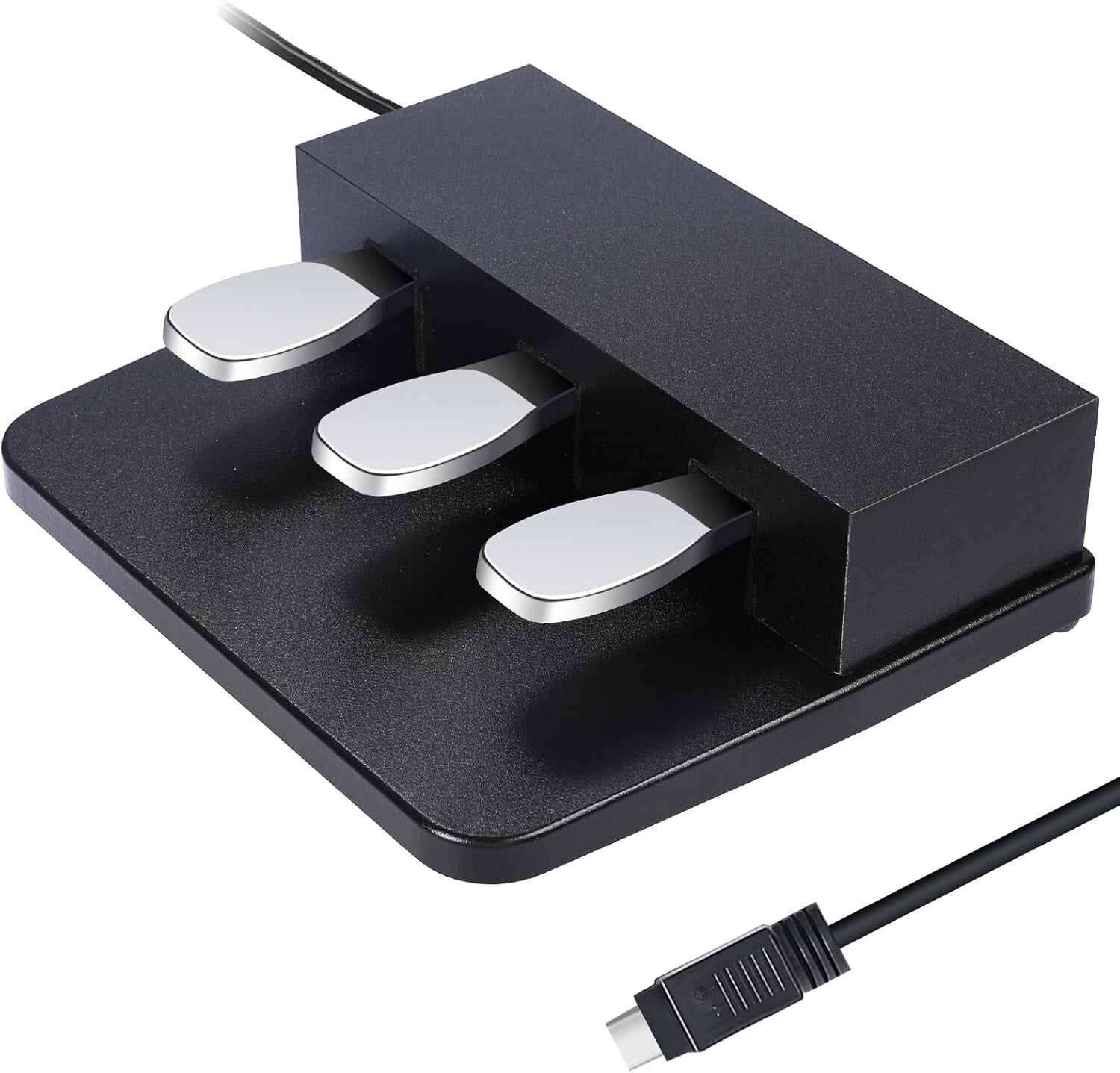 Digital Piano 3-Pedal System with Half-Sustain Feature - Portable and Sturdy