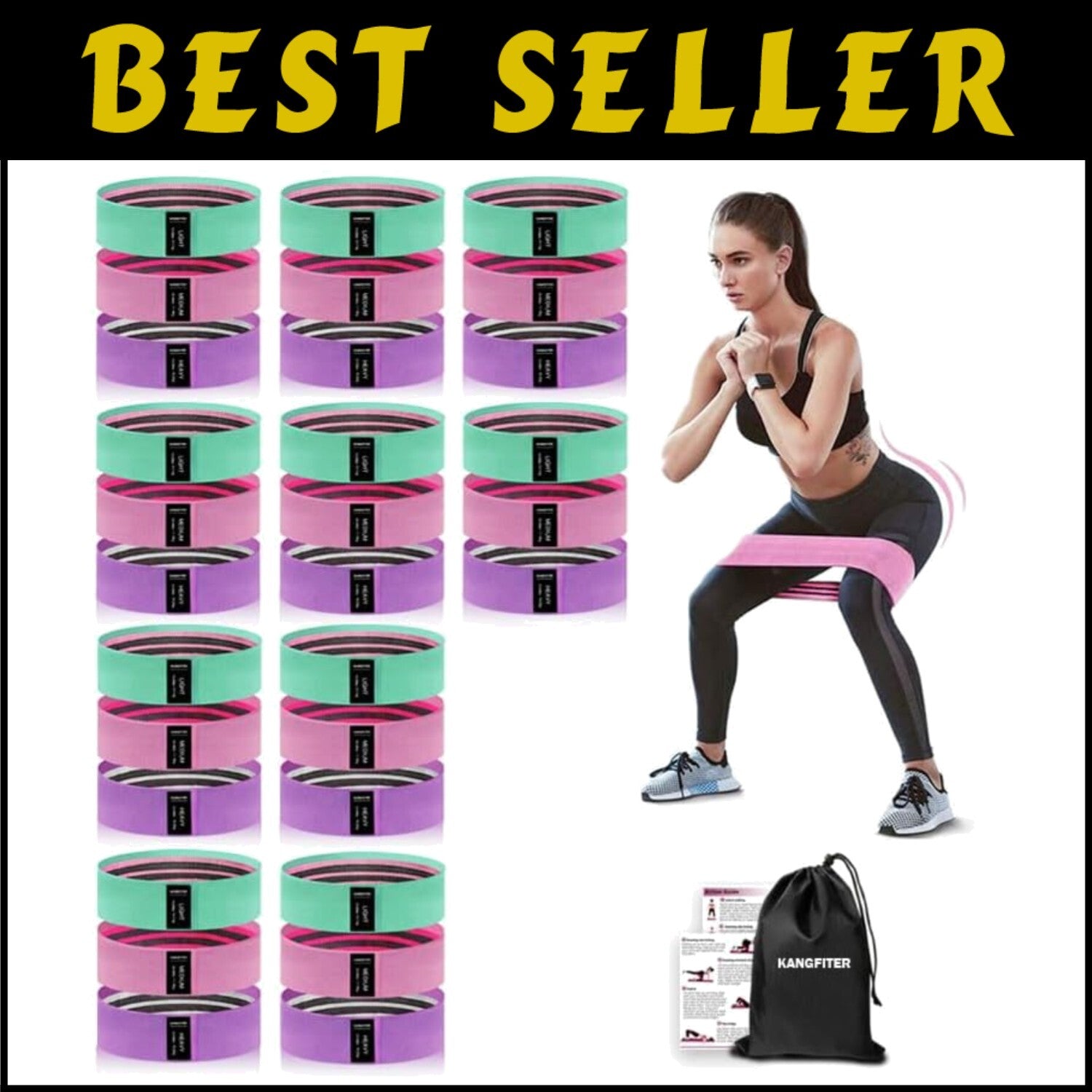 High-Quality Fabric Resistance Bands – Versatile Loop Bands for All Fitness