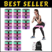 Load image into Gallery viewer, High-Quality Fabric Resistance Bands – Versatile Loop Bands for All Fitness