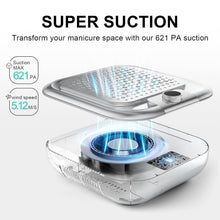 Load image into Gallery viewer, Compact Professional Nail Dust Collector - 600PA Suction &amp; Heat Dissipation