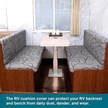 Load image into Gallery viewer, Stylish RV Dinette Cushion Covers - 4-Piece Elastic Slipcovers for Protection